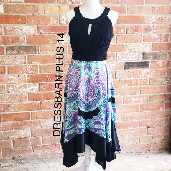 Dressbarn Dresses Elegant Halter Dress Built In Bra Plus 14 Nwot